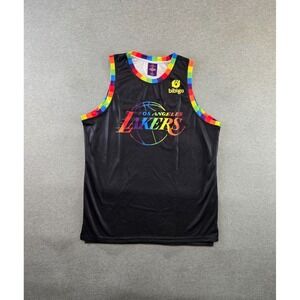 Los Angeles Lakers Jersey Men's XL Black Rainbow 2022 Pride Night Shirt LGBTQIA+